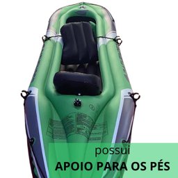 Caiaque Inflável Duplo 2 Pessoas com 2 Remos e Bomba de Ar Importway Iwci-002 Pathfinder - 6