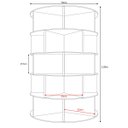 Ver mais imagens de Sapateira Giratória 1.05m Branca