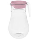 Ver imagem 1 de Jarra para Água e Suco com Tampa e Alça 2L Transparente e Rosa Quartzo Ou