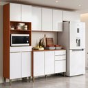 Ver imagem 2 de Armário de Cozinha Completa 11 Portas 3 Gavetas 100% MDF Clara