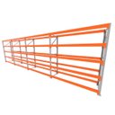 Ver imagem 1 de Mini Porta Pallet 200 Kg por Nivel Inicial +3 Continuação com 5 Niveis Laranja com sem Mdf
