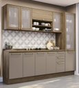 Ver imagem 1 de Armário de Cozinha Modulada Completa Reta 7 Peças 2,50m 286 Botanic Kappesberg