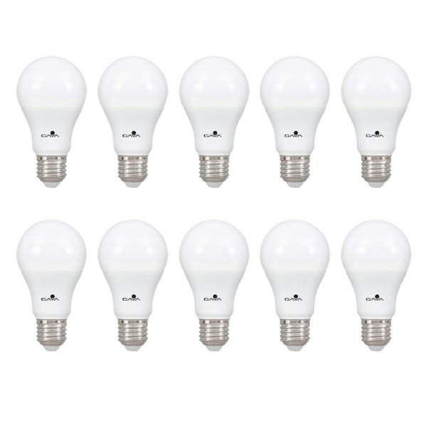 Lâmpada LED Bulbo A60 Bivolt 9W 4000K - Kit com 10 Unidades