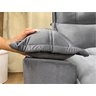 Sofá Retrátil Reclinável 2,50 M Cinza Escuro 3790 Macae - 6