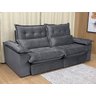 Sofá Retrátil Reclinável 2,50 M Cinza Escuro 3790 Macae - 5