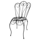 Ver imagem 1 de Porta Vaso Pequeno Cadeirinha de Ferro Harmoniza Minas - Preto