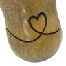 Cuia de Madeira Gravada Média Coração - 6