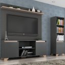 Ver imagem 1 de Conjunto Rack com Painel para TV 42 Polegadas e Estante Benevello 2037 Quiditá