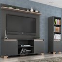 Ver imagem 1 de Conjunto Rack com Painel para TV 50 Polegadas e Estante Benevello 2038 Quiditá