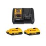 KIT 2 BATERIAS 20V + CARREGADOR BIVOLT DCB203C2 DEWALT - 1