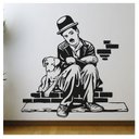 Ver imagem 1 de Adesivo Decorativo Charles Chaplin Cinema Charlie