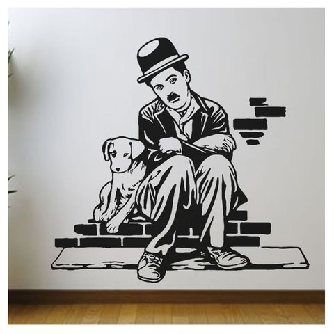 Adesivo Decorativo Charles Chaplin Cinema Charlie