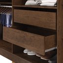 Ver imagem 5 de Guarda Roupa Casal Doral 218cm 6 Portas de Bater 2 Gavetas Nogueira G98 - Gran Belo