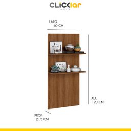 Cozinha Completa Modulada Ilha Gourmet 268/135cm 6 Peças 10 Portas 3 Gavetas MDP Mel Branco - Clicklar - 8