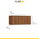 Ver imagem 7 de Cozinha Completa Modulada Ilha Gourmet 268/135cm 6 Peças 10 Portas 3 Gavetas MDP Mel Branco - Clicklar