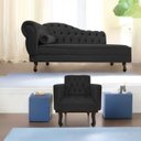 Ver imagem 1 de Kit Diva Recamier Diana 160cm Lado Direito e 01 Poltrona Classic Linho - Doce Sonho Móveis RECAMIER