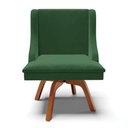 Ver mais imagens de Kit 2 Cadeiras Estofadas Giratória para Sala de Jantar Lia Veludo Verde Esmeralda - Ibiza