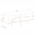 Ver imagem 3 de Rack de TV com Nicho 136cm Lisboa Madetec