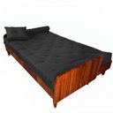 Ver imagem 7 de Sofá Cama Paris Ii Ripado Acquablock Madeira Maciça Imbuia - Preto
