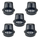 Ver imagem 1 de Kit 5 Abacaxi Ralo Anti Entupimento 100mm Plástico para Calhas