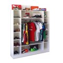 Ver imagem 3 de Expositor Colméia Cabideiro Nichos = 3 Peças = Loja Roupas