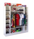 Ver imagem 3 de Expositor Colméia Cabideiro Nichos = 3 Peças = Loja Roupas