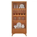 Ver imagem 2 de Cristaleira Prime 2 Portas 1 Gaveta com Vidro e Led Naturalle - Mavaular