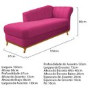 Ver imagem 4 de Kit Diva Recamier Vanessa 160cm Lado Esquerdo e 02 Poltronas Laura Suede - Doce Sonho Móveis RECAMIE