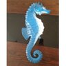 Cavalo Marinho Decoração Praia Parede Piscina Resina 63 cm - Azul - 1