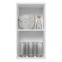 Ver imagem 5 de Armário Aéreo Madesa Lux 35 cm 1 Porta Branco/Preto