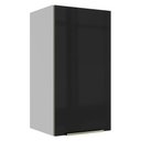 Ver imagem 1 de Armário Aéreo Madesa Lux 35 cm 1 Porta Branco/Preto