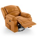 Ver imagem 7 de Poltrona do Papai Reclinável Melim Glider Giratória Massagem Pu Whisky Fh1 - D'Rossi