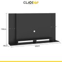 Ver imagem 2 de Painel para Tv até 60 Polegadas 183 X 104 Cm Prateleira de Vidro Mdp Natural P700 - Clicklar