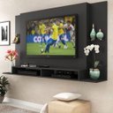 Ver imagem 1 de Painel para Tv até 60 Polegadas 183 X 104 Cm Prateleira de Vidro Mdp Natural P700 - Clicklar