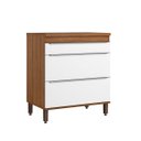 Ver imagem 1 de Balcão Cozinha Paola 1 Porta 2 Gavetas 80 X 93 X 52cm Mdp Mel Branco Pa8111p - Clicklar