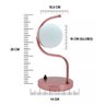 Abajur Aluminio Rose Gold Jabuticaba Inclinado Vidro Globo Fosco 10cm Soquete G9 Tensão Bivolt - 2