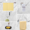 Ver imagem 1 de Kit Acessórios para Lavabo Banheiro 5 Peças em Alumínio Luxo