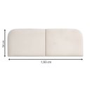 Ver imagem 3 de Painel Cabeceira de Cama Box Luna King Size 193X Veludo Bege:Veludo Bege