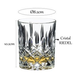 Kit 6 Copos Uisque de Luxo Whisky 295ml Material Cristal - 6