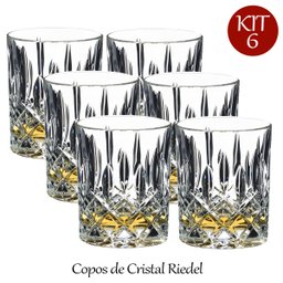 Kit 6 Copos Uisque de Luxo Whisky 295ml Material Cristal - 5