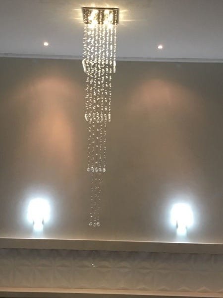 Lustre em Cristais para Sala de Jantar com 2 Metros com Bolinha de 30mm - 3