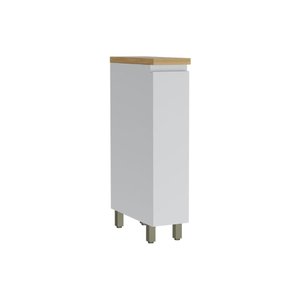 Módulo Cozinha Nesher Rainha Balcão C/ Tampo Porta Tempero C/ 1 Porta 20cm Branca/nature - Nesher