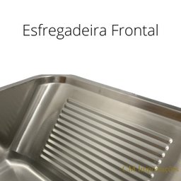 Tanque Lavanderia 45 X 45 com Acessórios Aço Inox Escovado - 2