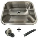 Ver imagem 1 de Tanque Lavanderia 45 X 45 com Acessórios Aço Inox Escovado