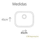Ver imagem 3 de Tanque Lavanderia 45 X 45 com Acessórios Aço Inox Escovado