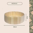 Ver imagem 4 de Cesta Ripada Redonda - 7x26x26cm