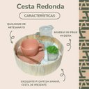 Ver imagem 2 de Cesta Ripada Redonda - 7x26x26cm