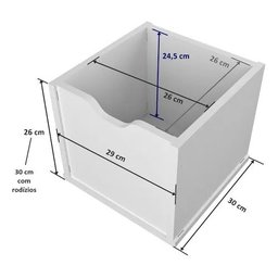 Organizador Infantil com Baús Atena 100% Mdf - 6