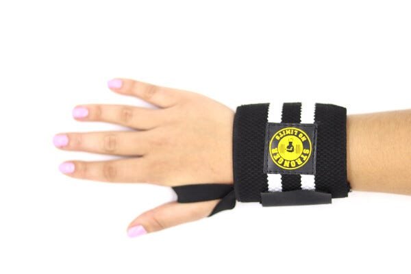 Munhequeira Elástica Para Cross Training de Pulso Be Stronger - Branco - 2