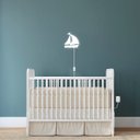 Ver imagem 4 de Luminária Abajur Parede Barco Madeira G9 30cm Decoração Bebê:Branco